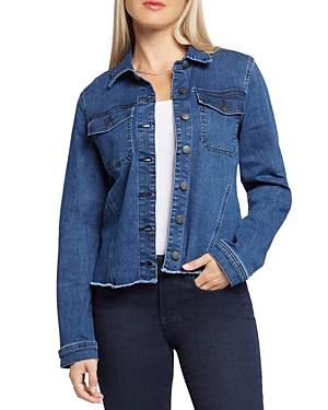 Nydj Frayed Denim Jacket In Rendezvous
