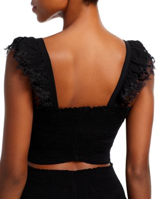 Mariel Smocked Top Swim Cover-Up