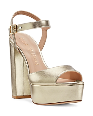 STUART WEITZMAN WOMEN'S RYDER 95 ANKLE STRAP PLATFORM SANDALS