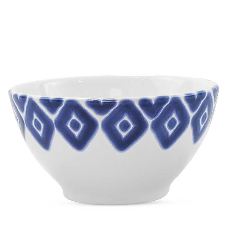 Vietri Viva Santorini Ceramic Diamond Cereal Bowl In Blue