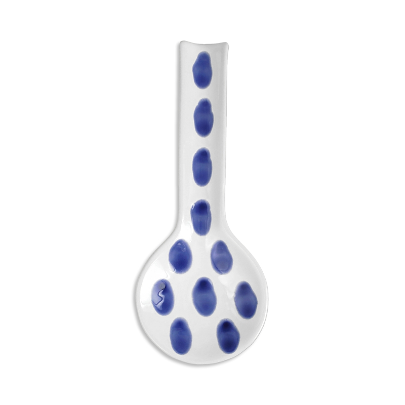 Vietri Santorini Dot Earthenware Spoon Rest In Open Misc
