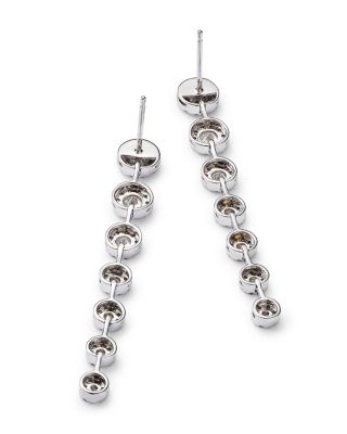 Diamond Drop Earrings in 14K White Gold, 1.50 tcw 