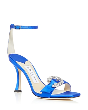 Jimmy Choo Marsai 90 Satin Sandal In Ultra Violet