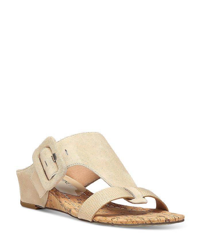 Sandals Heels Wedge By Donald Pliner In Black, Size: 6