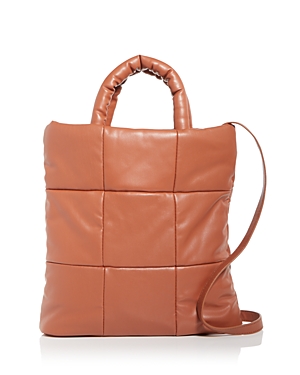 Aqua Quilted Crossbody Tote - 100% Exclusive In Tan