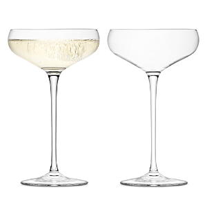Lsa Wine 10-oz. Champagne Saucer, Set Of 2 In Clear