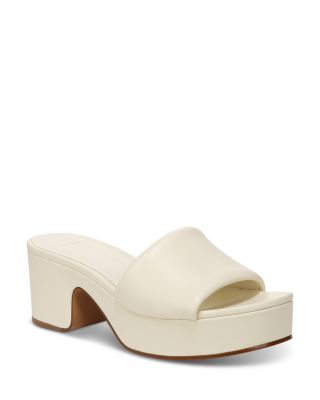 white platform sandals size 6