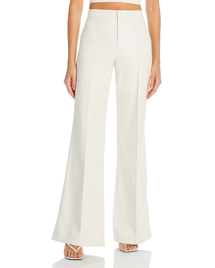Alice and Olivia Dylan High Waist Wide Leg Pants | Bloomingdale's