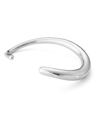 Sterling Silver Offspring Polished Cuff Bangle Bracelet