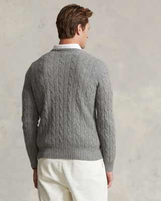 Cashmere Cable Knit Crewneck Sweater