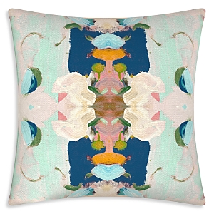 Laura Park Designs Monet's Garden Navy Decorative Pillow, 22 X 22