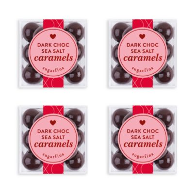 Sugarfina - Dark Chocolate Sea Salt Caramels, Set of 4