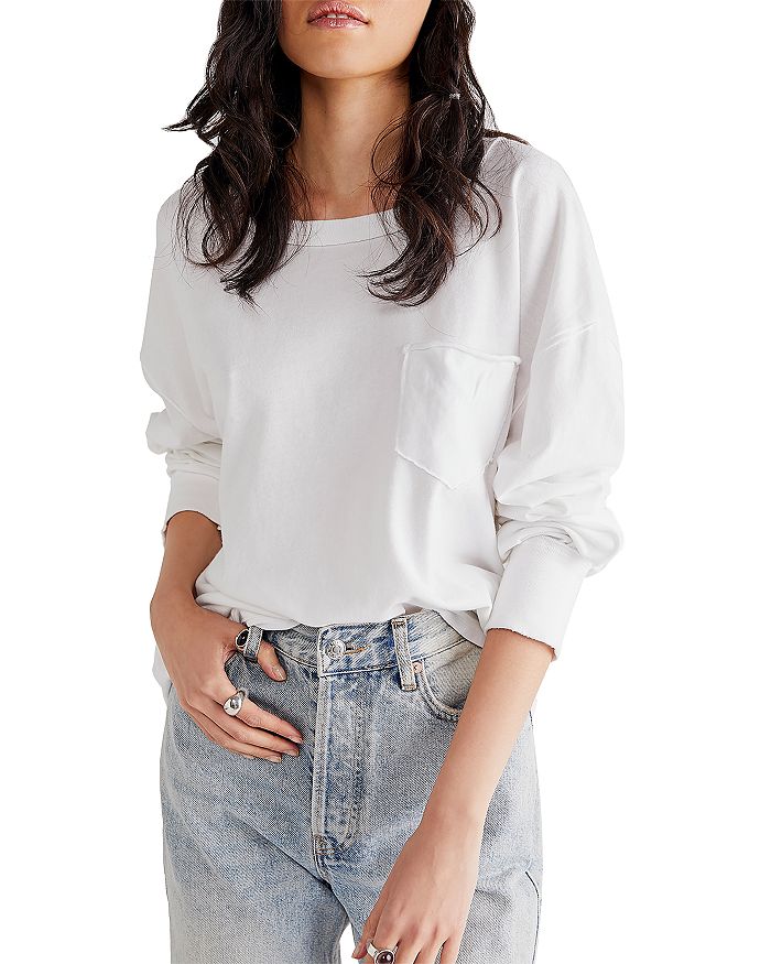 FREE PEOPLE YOU AND I LONG SLEEVE TOP