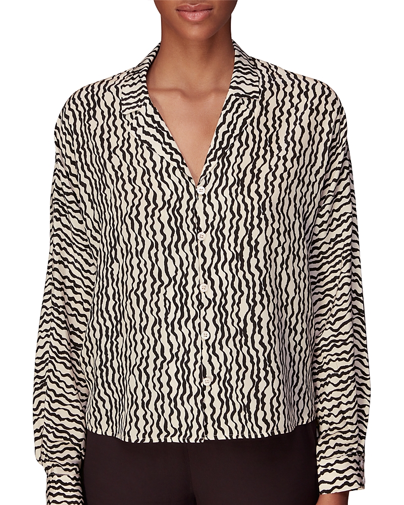 Whistles Wiggle Print Silk Shirt