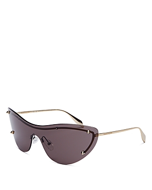 Alexander McQUEEN Studded Shield Sunglasses, 99mm