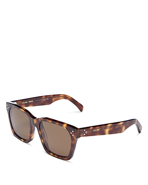 Celine Bold 3 Dots Geometric Sunglasses, 54mm In Havana/brown Solid