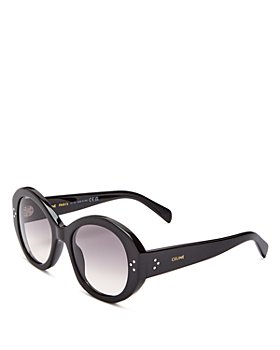 Men's Celine 53mm Polarized Rectangle Sunglasses - Shiny Black
