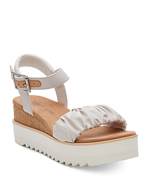 TOMS WOMEN'S DIANA STRETCH PLATFORM WEDGE SANDALS