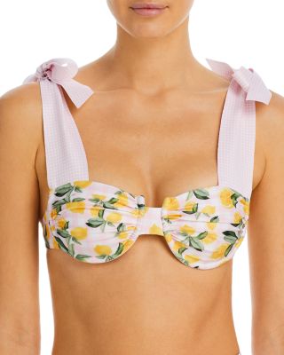 Capittana - Lina Lemon Vichy Underwire Bikini Top
