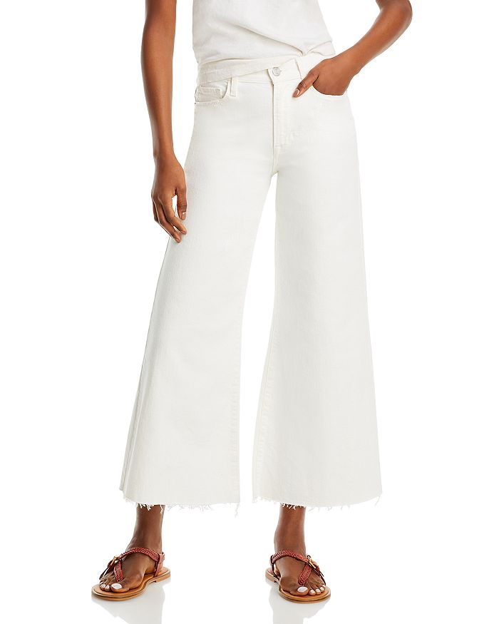 Beskrivelse terrasse Ombord FRAME Le Palazzo High Rise Cropped Wide Leg Jeans in Au Natural |  Bloomingdale's