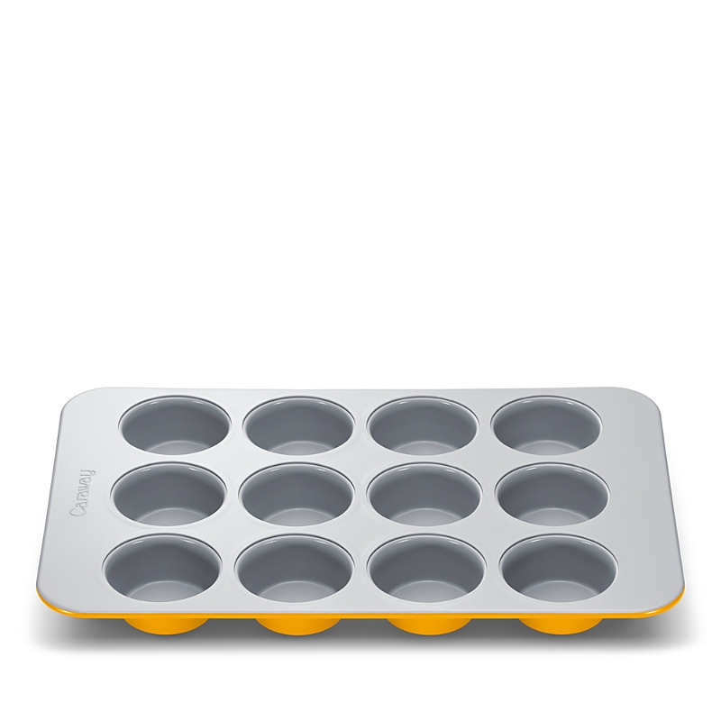 Caraway Nonstick Muffin Pan In Marigold