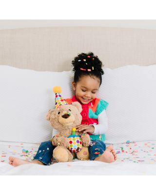 Happy Birthday Animated Bear Singing Light Up Plush Stuffed Animal, 10&amp;quot;- Ages 3+