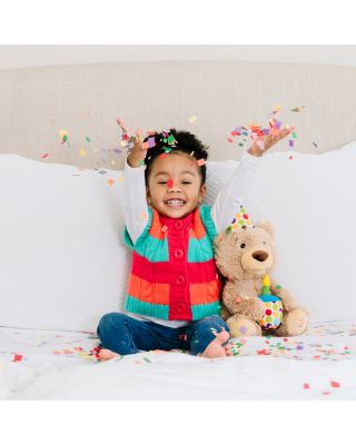 Happy Birthday Animated Bear Singing Light Up Plush Stuffed Animal, 10&amp;quot;- Ages 3+