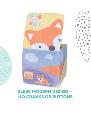 Baby GUND Fox in a Box Animated Plush Activity Toy - Ages 0+