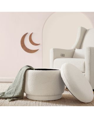 Enoki Boucl&eacute; Storage Ottoman