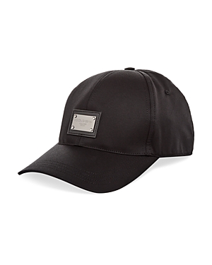 Dolce & Gabbana Logo Plaque Baseball Cap In Black