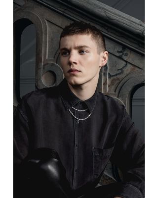 Sterling Silver Reflect Slim Link Statement Necklace, 21.65"