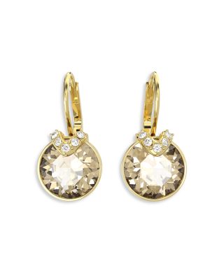 Swarovski - Bella V Crystal Drop Earrings in Gold Tone