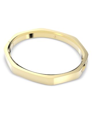 Dextera Pav&amp;eacute; Octagon Bangle Bracelet in Gold Tone