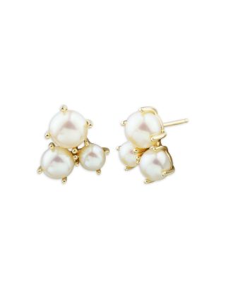 Bloomingdale's Fine Collection Cultured Freshwater Button Pearl Stud Earrings in 14K Yellow Gold - Exclusive