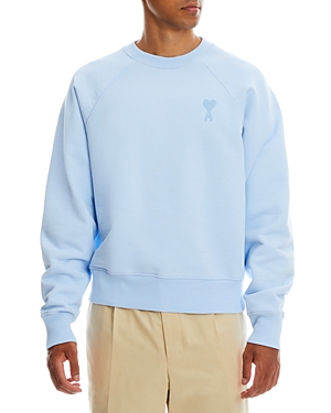 Ami Alexandre Mattiussi Tonal Ami De Coeur Sweatshirt In Sky Blue