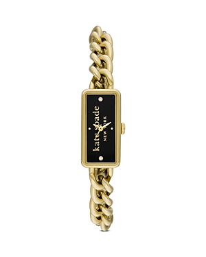 Kate Spade Rosedale Gold-tone Stainless Steel Watch In Black/gold