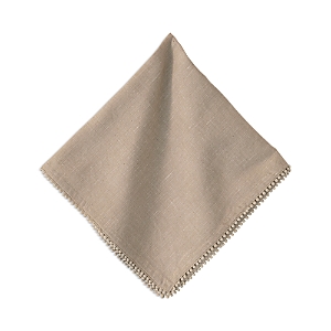 Juliska Berry Trim White Napkin In Natural Beige