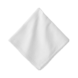 Juliska Trim Linen/cotton Napkin In White
