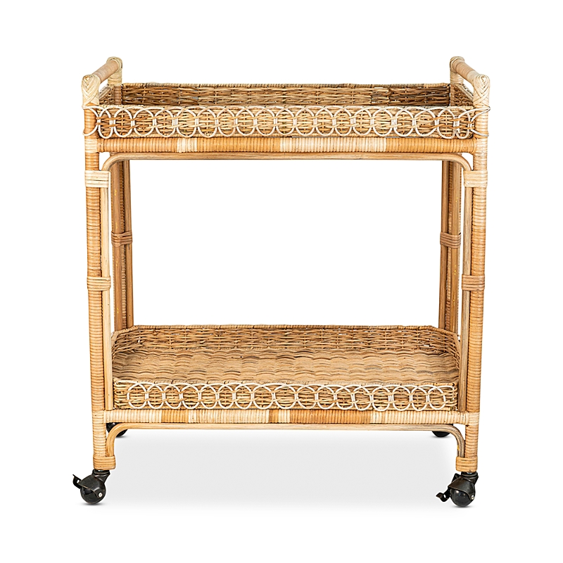 Juliska Provence Rattan Bar Cart In Rattan