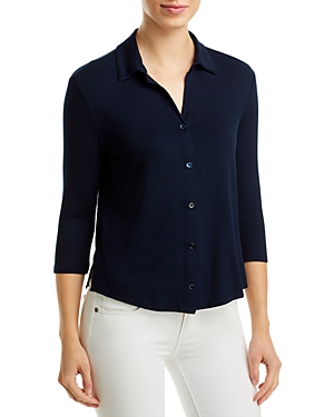 Majestic Soft Touch Shirt In Marine