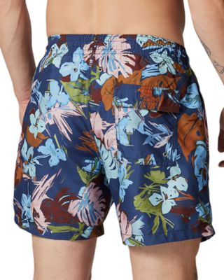 Dartmoor Bay Foliage Print 7" Swim Trunks