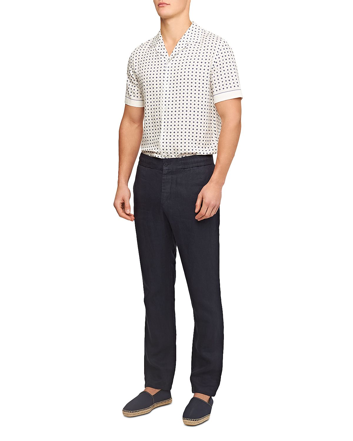 Orlebar Brown Cornell Tailored Fit Linen Trousers