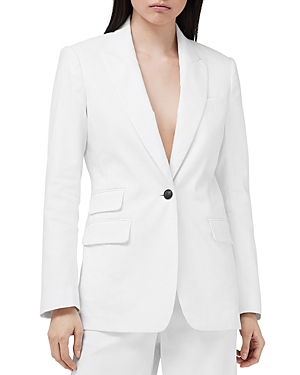 Rag & Bone Foster Womens Suit Separate Work Wear One-button Blazer In White