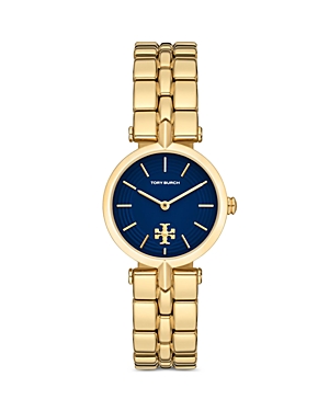 Shop Tory Burch The Kira Watch, 30mm In Blue/gold