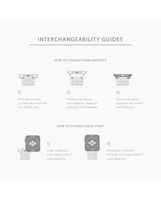 Apple Watch&reg; Tri-Tone 18K Gold-Plated Bracelet, 38-49mm