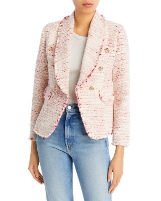 AQUA - Tweed Double Breasted Blazer - 100% Exclusive