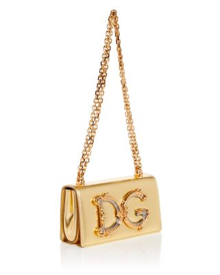 DG Girls Metallic Phone Case Shoulder Bag