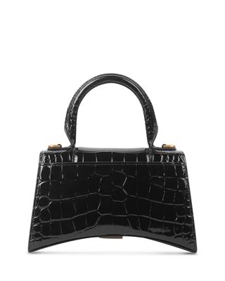 Hourglass XS Handbag Crocodile Embossed
