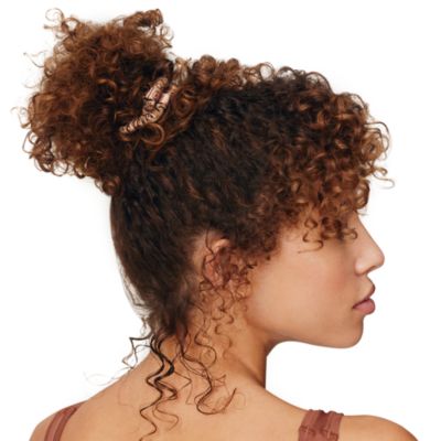 Pure Silk Back to Basics Skinny Scrunchies in Light Brown, Set of 4