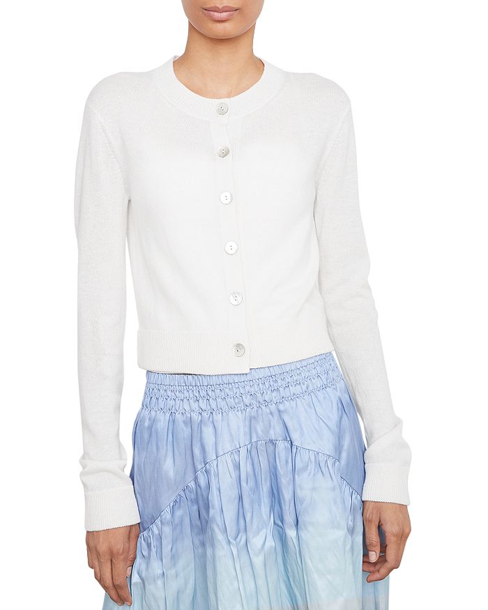 Cashmere button deals front cardigan